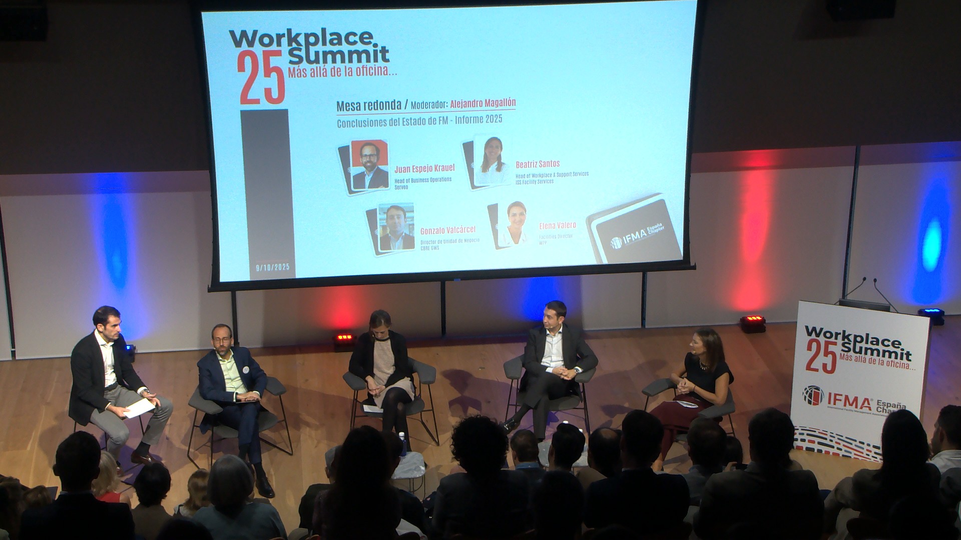 MESA REDONDA PARTICIPANTES WORKPLACE SUMMIT IFMA ESPAÑA